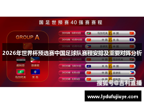 2026年世界杯预选赛中国足球队赛程安排及重要对阵分析